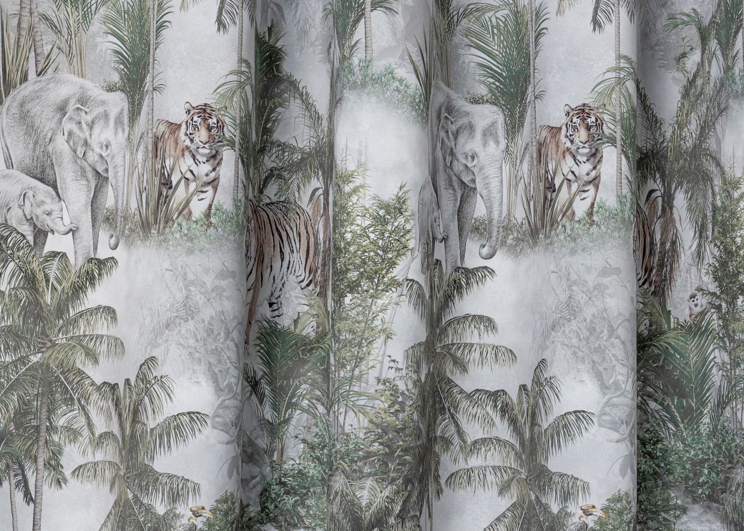 Laguna Safari állatmintás dim out függöny 145 cm - 01